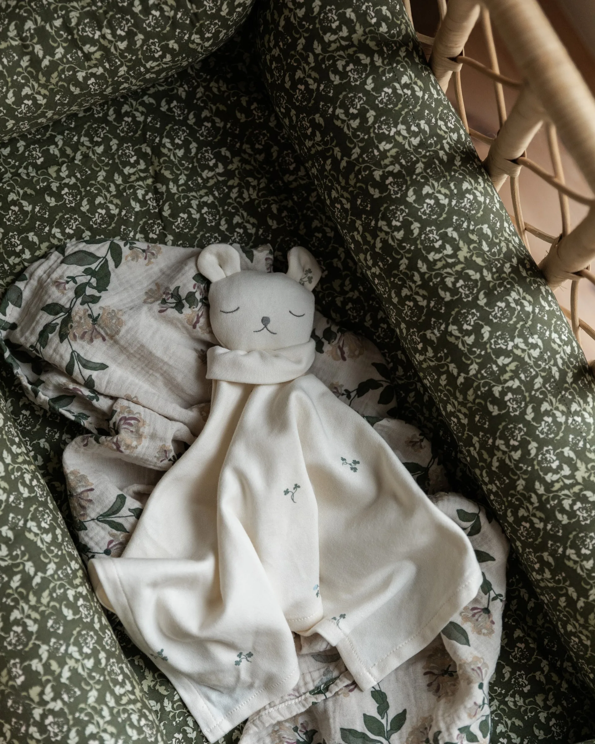 Manta pequena Honeysuckle Muslin 2 peças, 60x60 cm Garbo&Friends