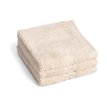 Pano de rosto Sand Terry conjunto de 3 - 30x30 cm - Garbo&Friends