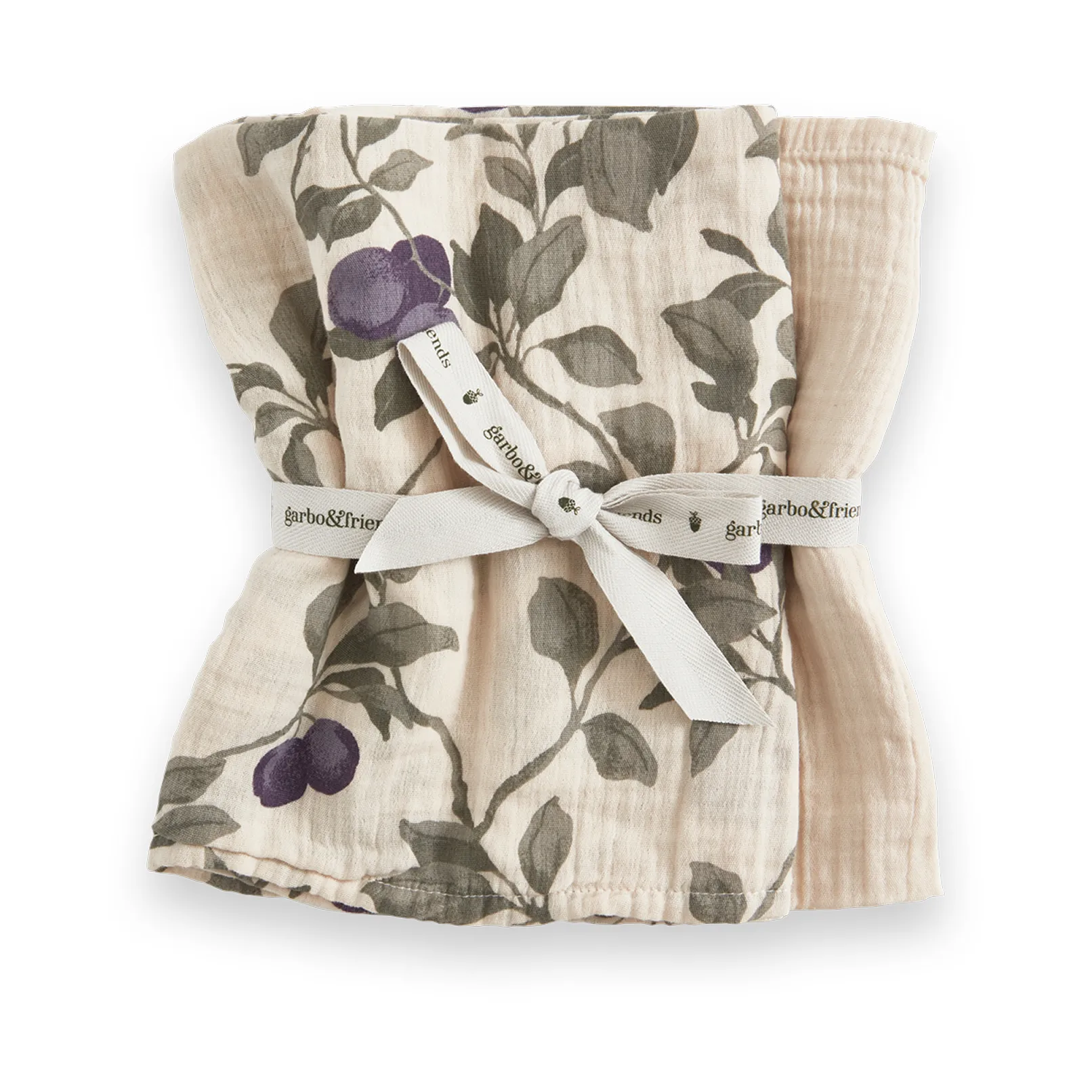 Plum Muslin manta pequena 2 peças, 60x60 cm Garbo&Friends