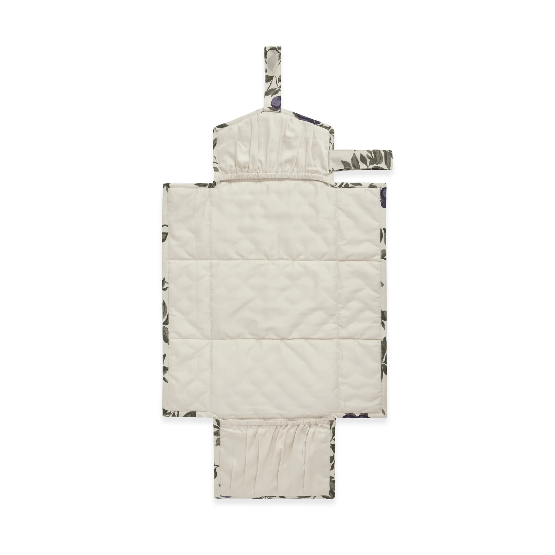 Plum satin acolchoado change to go, trocador portátil, 46x80 cm Garbo&Friends