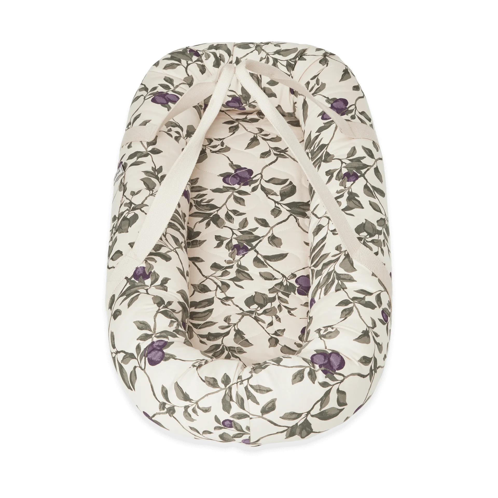 Plum satin acolchoado ninho para bebé, 43x87x16cm Garbo&Friends