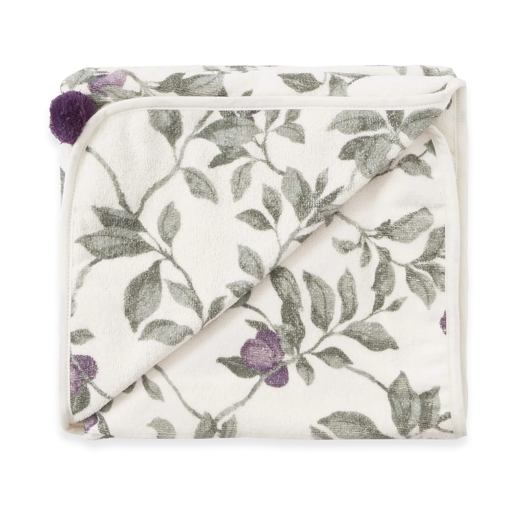 Plum terry toalha com capuz, 80x80 cm Garbo&Friends