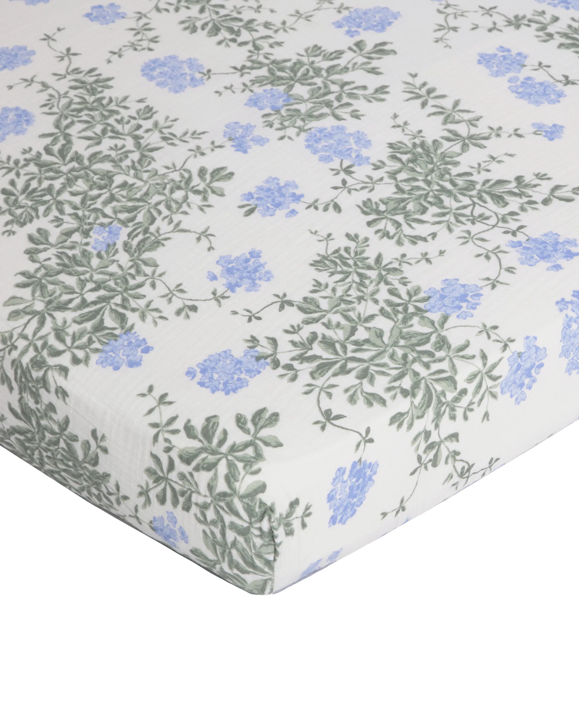 Plumbago Muslin lençol com elástico, 60x120x20 cm Garbo&Friends