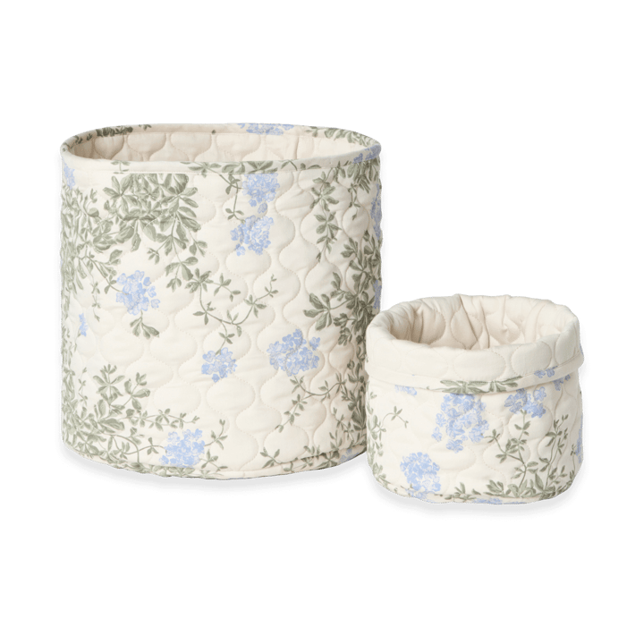 Plumbago Satin cesto acolchoado 2 peças - 20xØ20 cm + 30xØ30 cm - Garbo&Friends