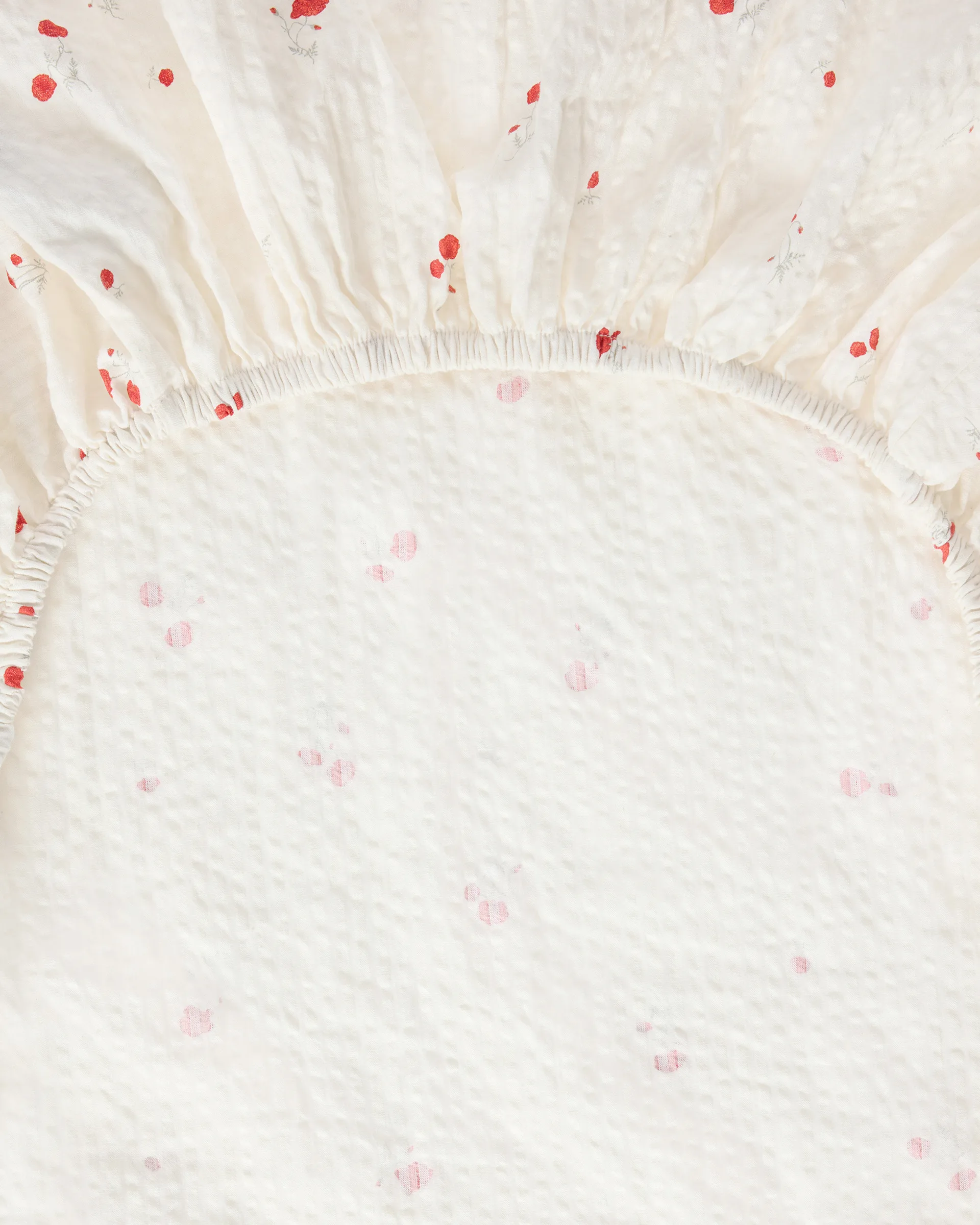 Poppy Seersucker lençol ajustável, 180x200x30 cm Garbo&Friends