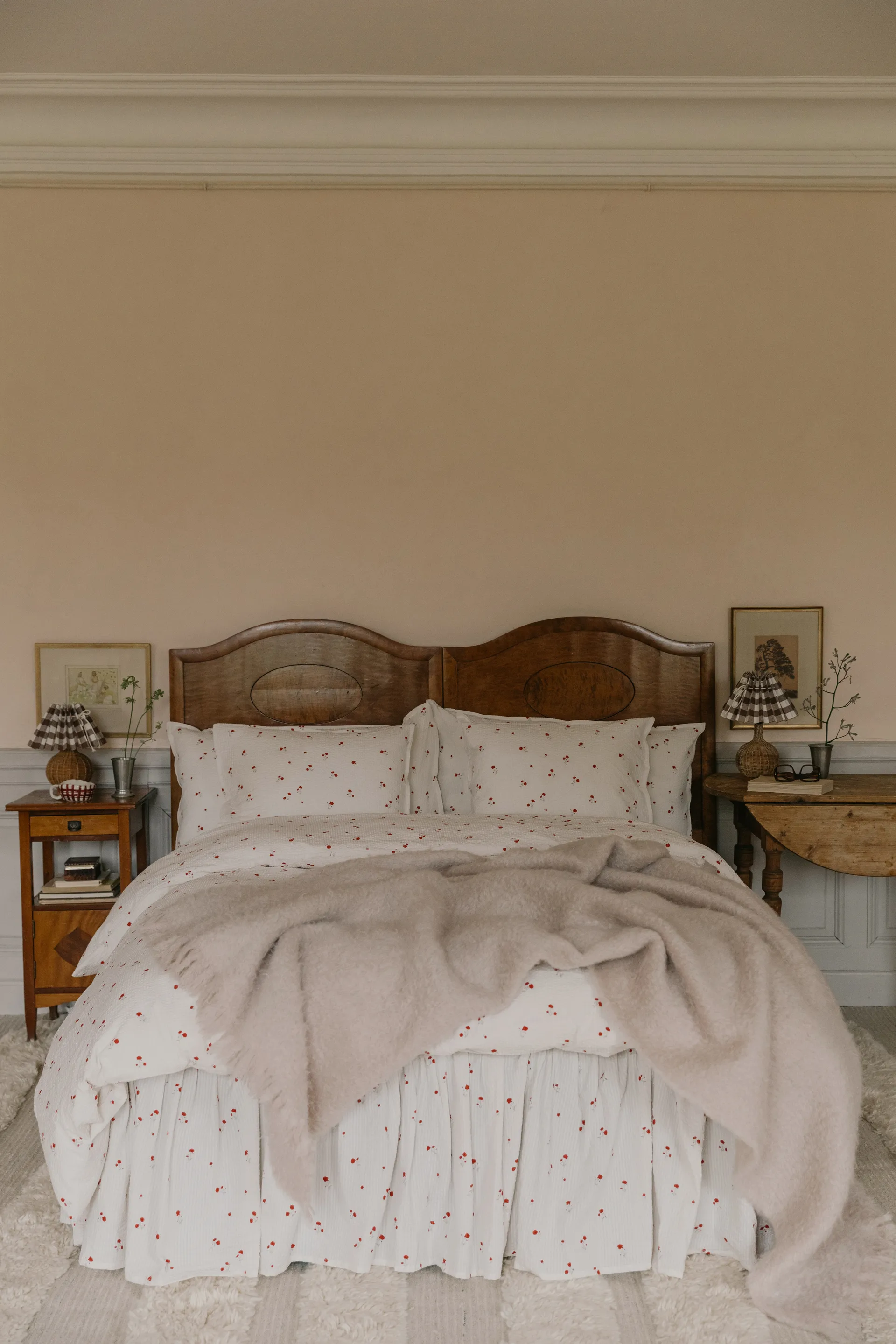 Poppy Seersucker saia de cama, 120x200x45 cm Garbo&Friends