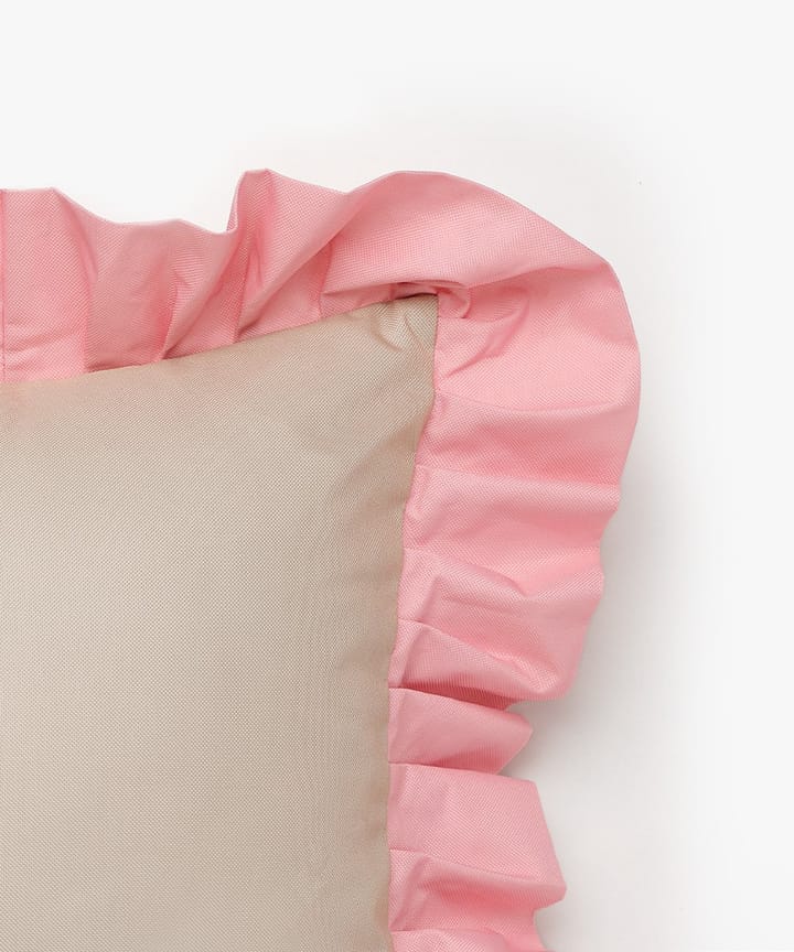 Almofada com babado Garden Glory Outdoor 45x45 cm, Beige-pink Garden Glory