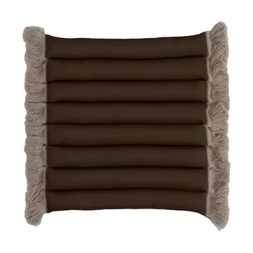 Almofada de assento Garden Glory com franjas - Bege, franja bege, 38x40 cm - Garden Glory