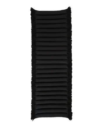 Almofada de assento Garden Glory com franjas - Preto, franja preta, 38x120 cm - Garden Glory