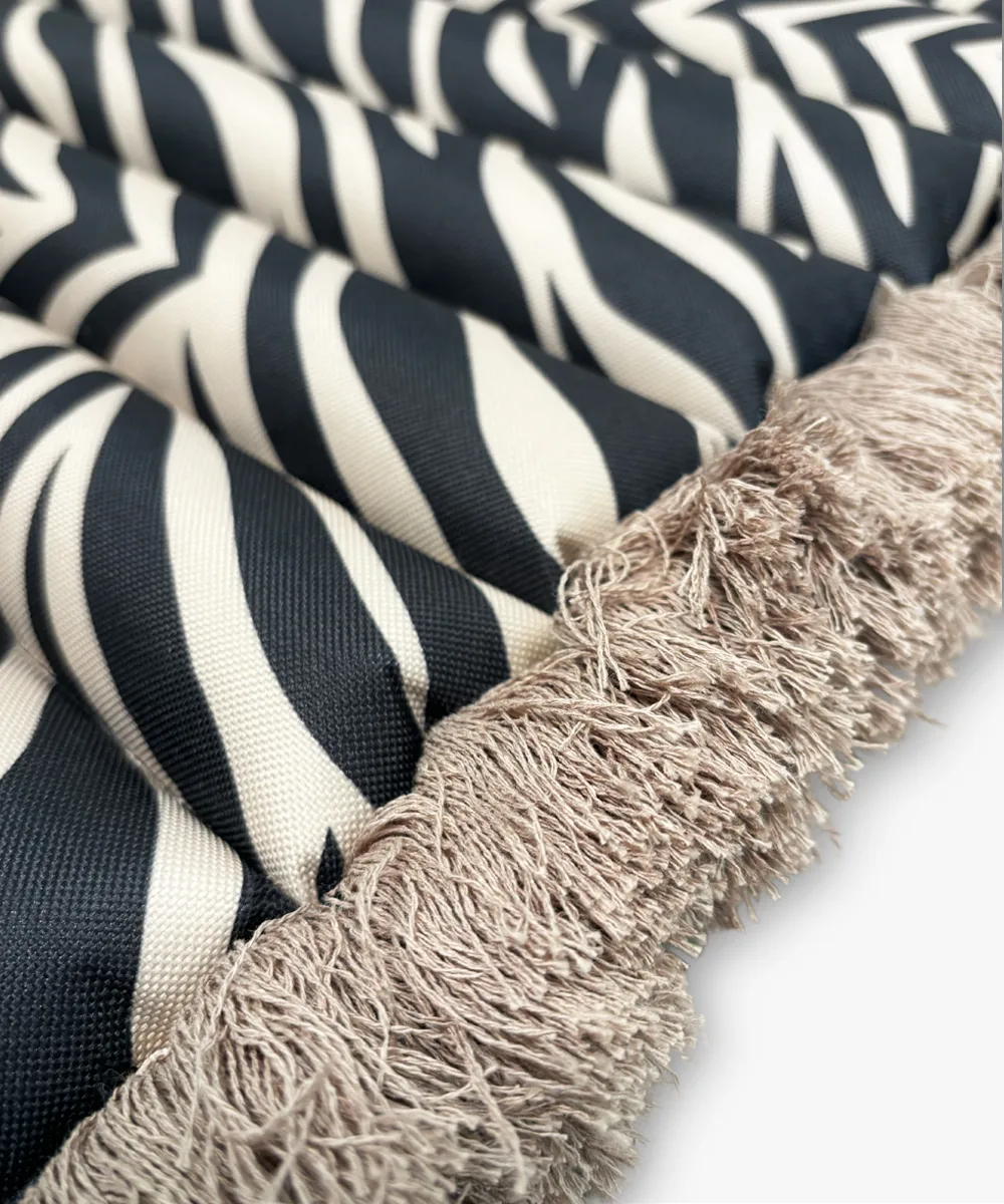 Almofada para banco Garden Glory Outdoor, Zebra fringe Garden Glory