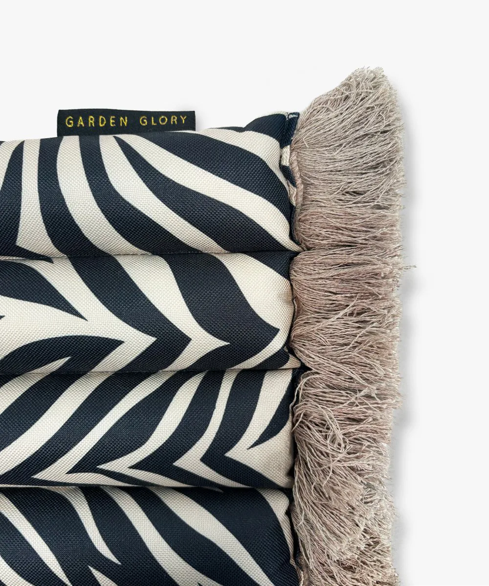 Almofada para banco Garden Glory Outdoor, Zebra fringe Garden Glory
