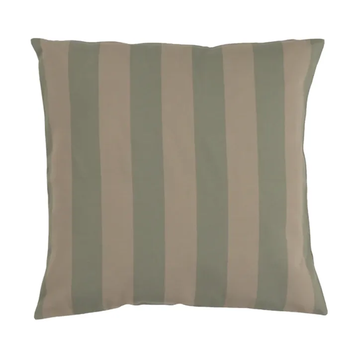 Garden Glory almofada listrada - Verde-eucalipto-bege, 50x50 cm - Garden Glory