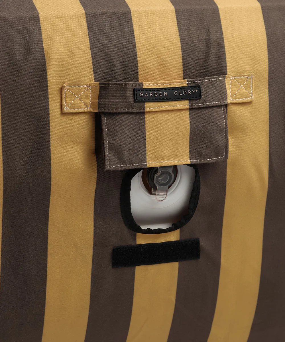 Garden Glory espreguiçadeira flutuante, Amarelo açafrão-castanho, 85×168,5 cm Garden Glory