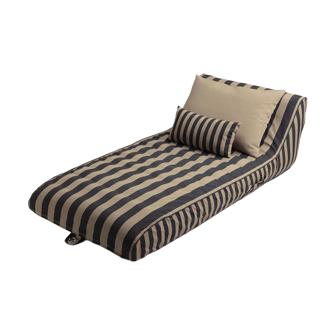 Garden Glory espreguiçadeira flutuante, Preto-bege, 85x168,5 cm Garden Glory