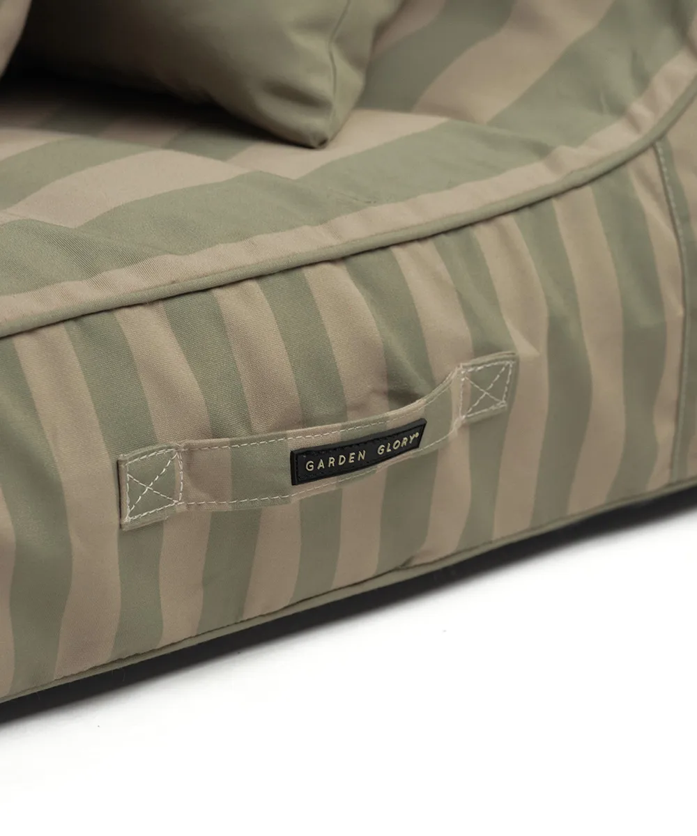 Garden Glory espreguiçadeira flutuante, Verde eucalipto-bege, 85x168,5 cm Garden Glory