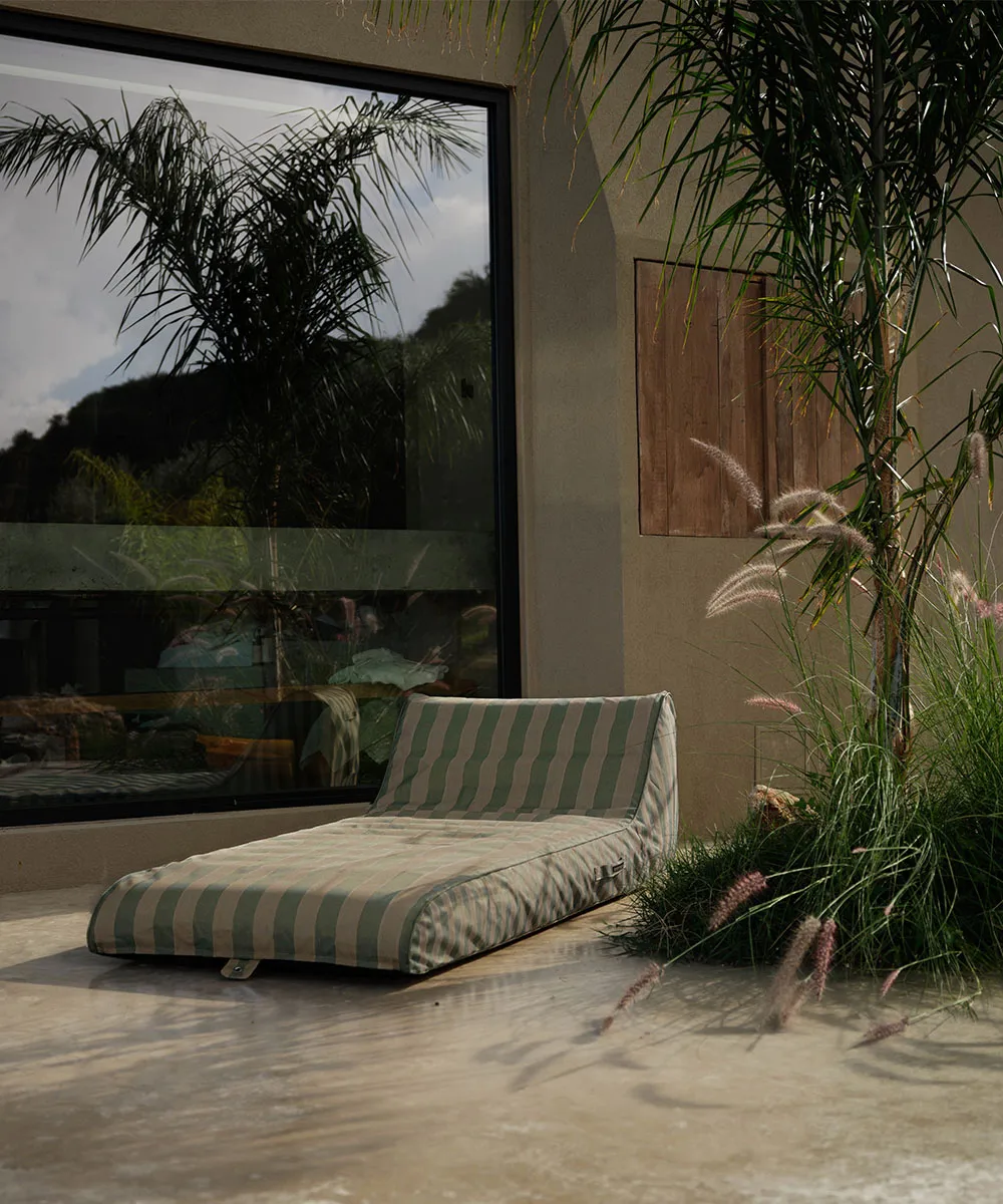 Garden Glory espreguiçadeira flutuante, Verde eucalipto-bege, 85x168,5 cm Garden Glory