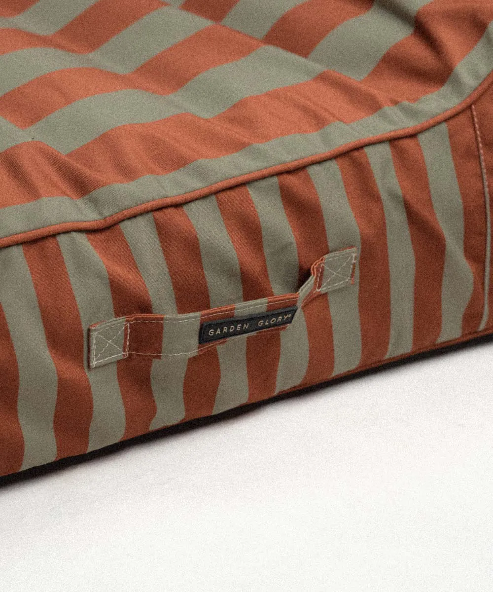 Garden Glory espreguiçadeira flutuante, Verde eucalipto-terracota, 85x168,5 cm Garden Glory