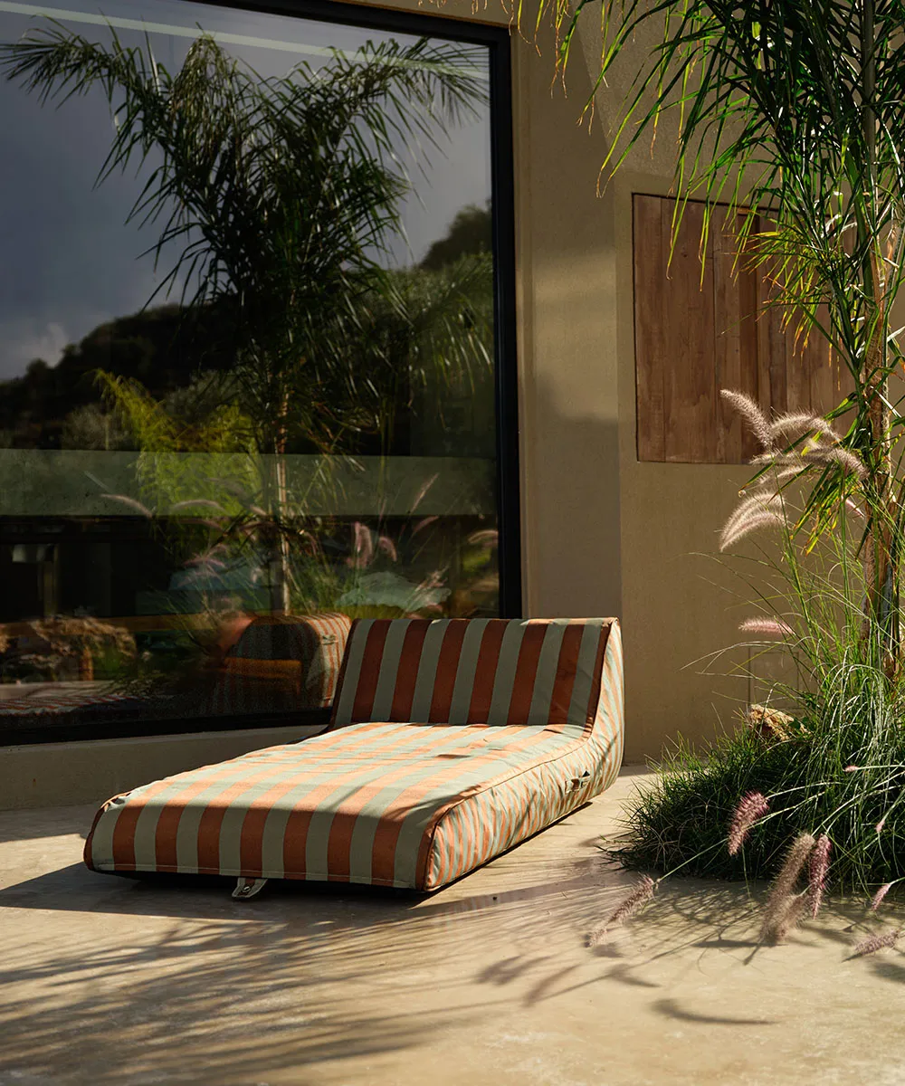 Garden Glory espreguiçadeira flutuante, Verde eucalipto-terracota, 85x168,5 cm Garden Glory