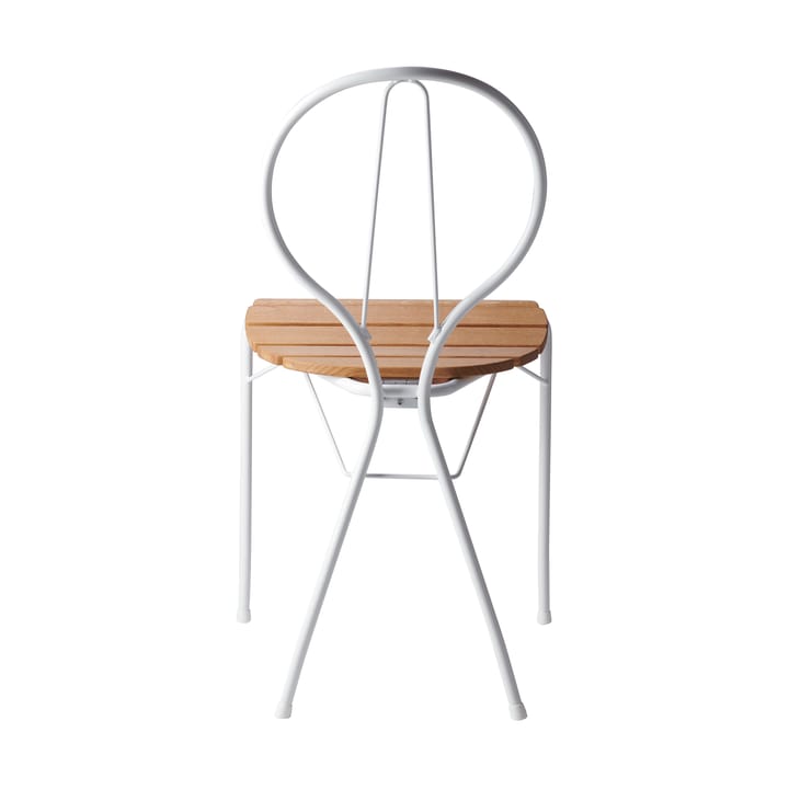 Cadeira Pia - Estrutura de aço branca laqueada - carvalho oleado - Gärsnäs