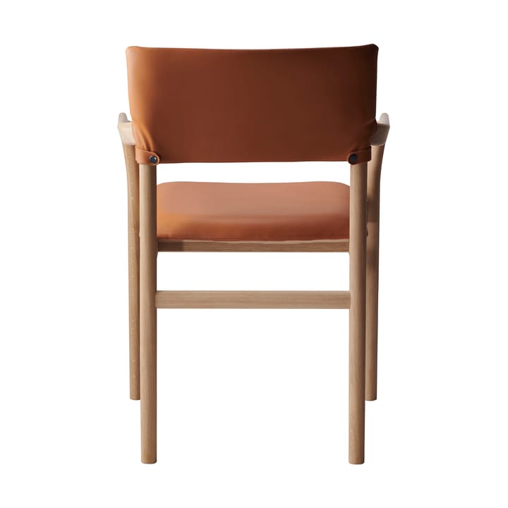 Cadeira Vyn com encosto estofado - Monocoat natural-Elmosoft 43283 - Gärsnäs