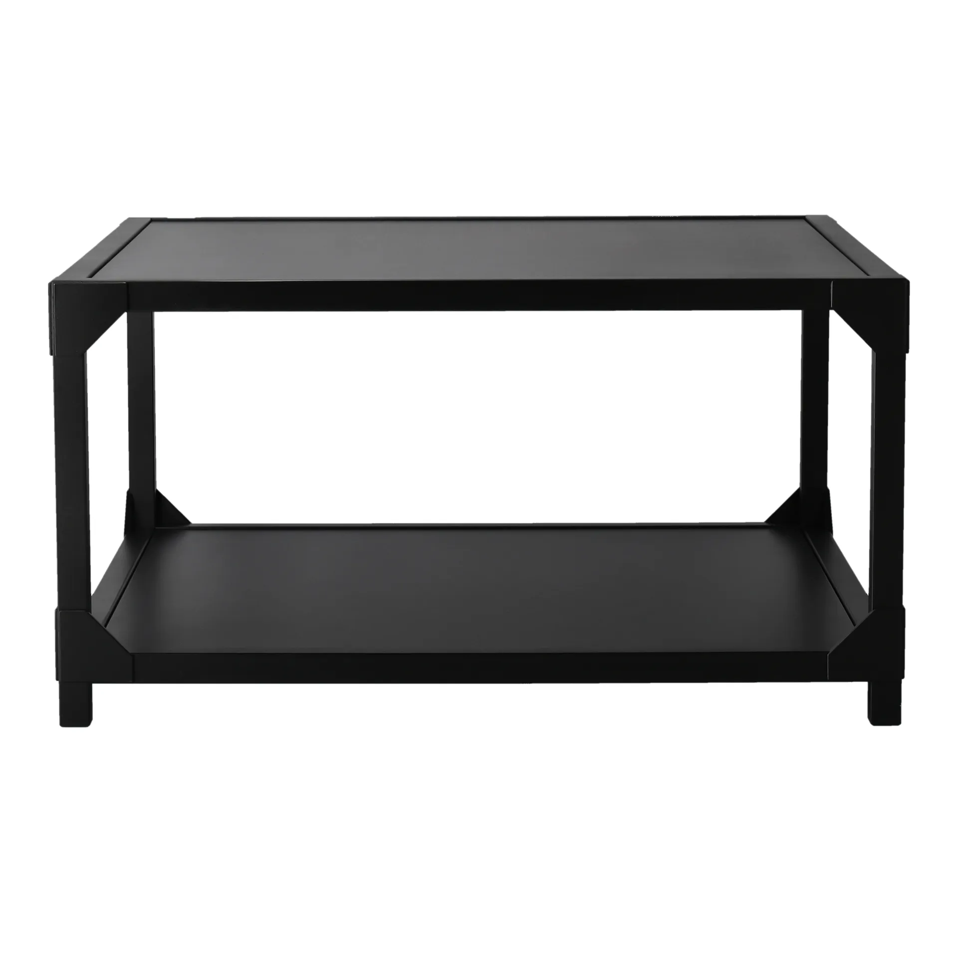 Mesa de Centro Bleck 75x75 cm folheado, Faia - verniz preto Gärsnäs