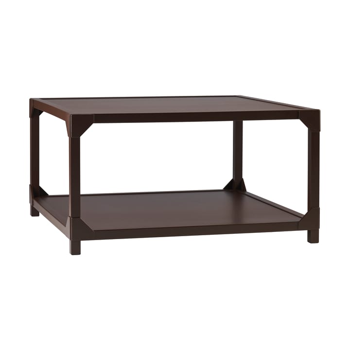 Mesa de Centro Bleck 75x75 cm folheado - Marcador de Faia - betume marrom escuro - Gärsnäs