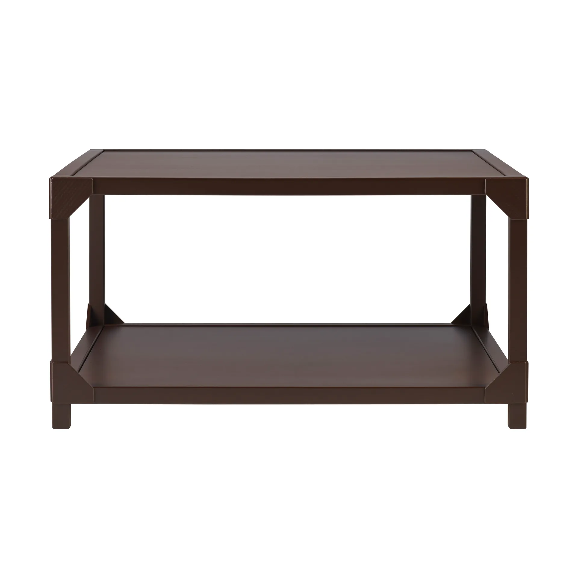 Mesa de Centro Bleck 75x75 cm folheado, Marcador de Faia - betume marrom escuro Gärsnäs