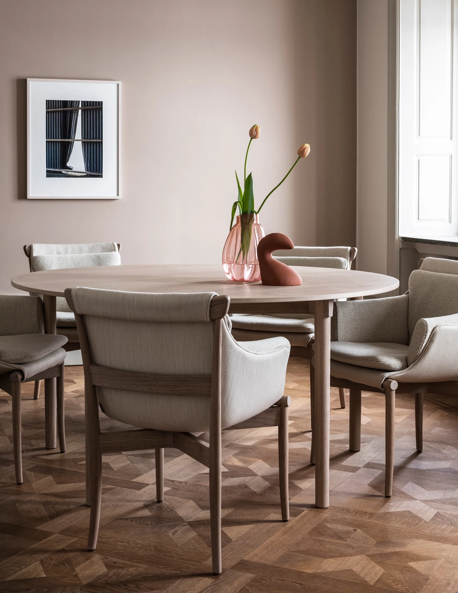 Mesa Tak Ø120 cm, Carvalho-natural Gärsnäs