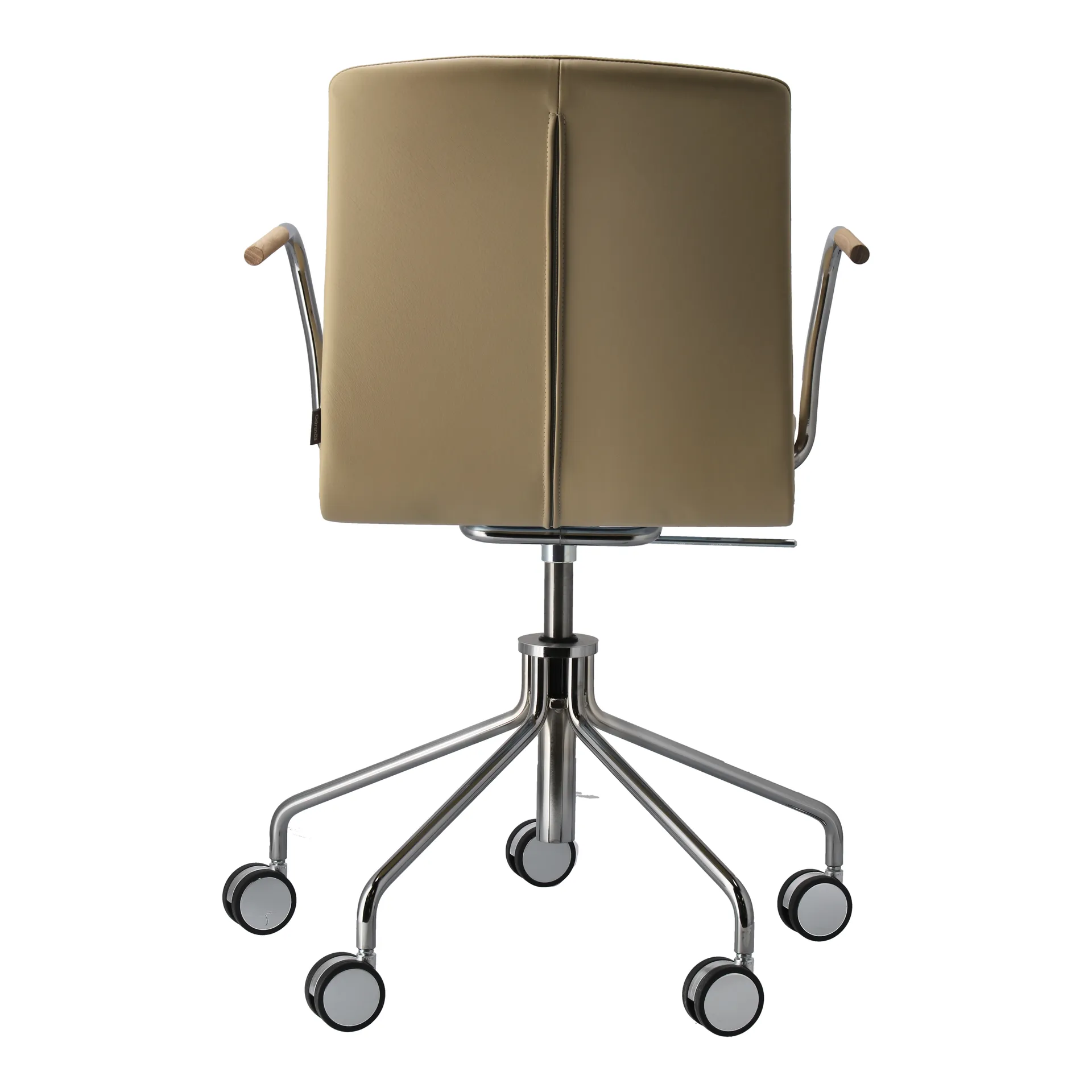 Poltrona Day com base giratória em cromo, Carvalho-natural-H&S-elmosoft 02119 Gärsnäs