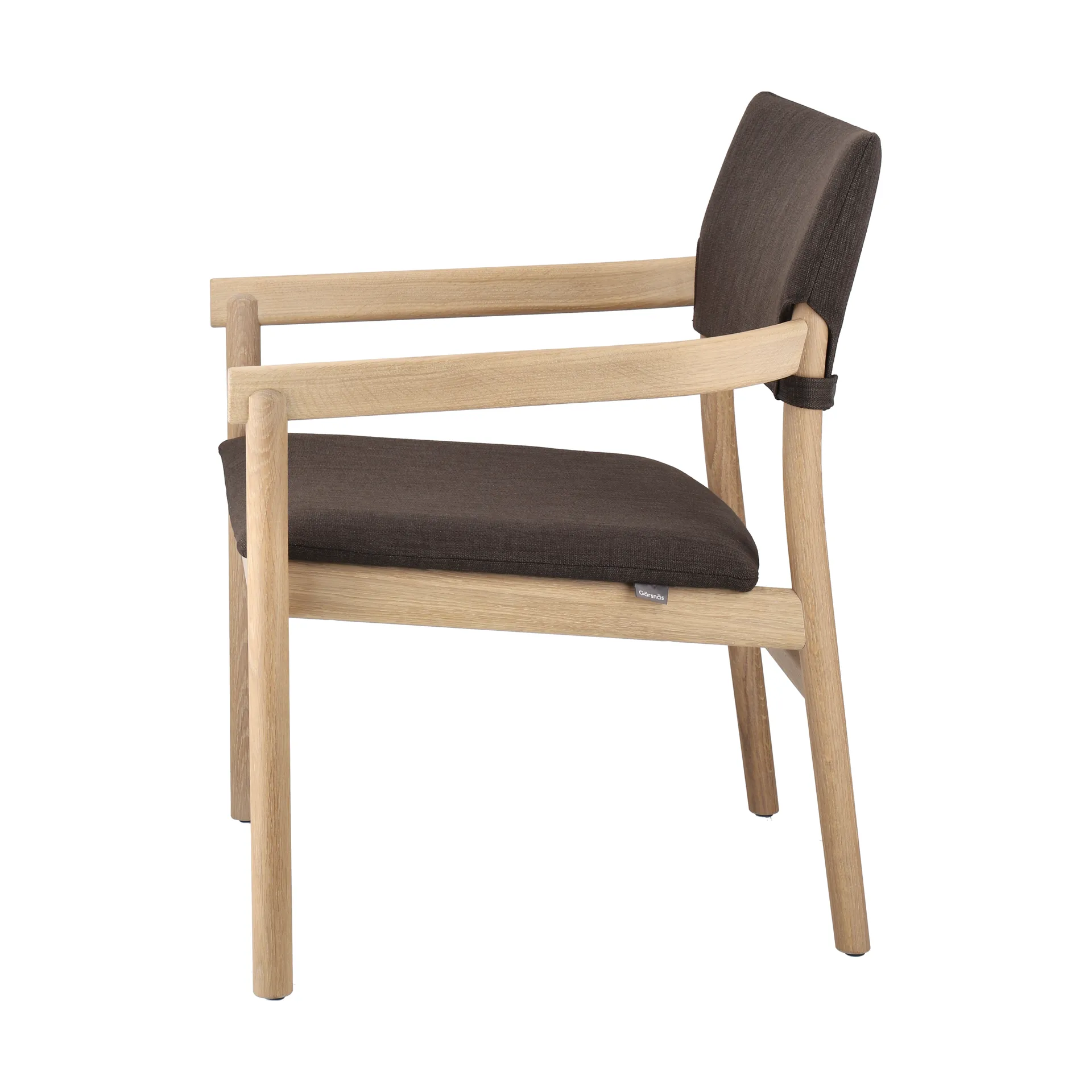 Poltrona Vyn com encosto estofado, Monocoat natural-Lido 46 mole Gärsnäs