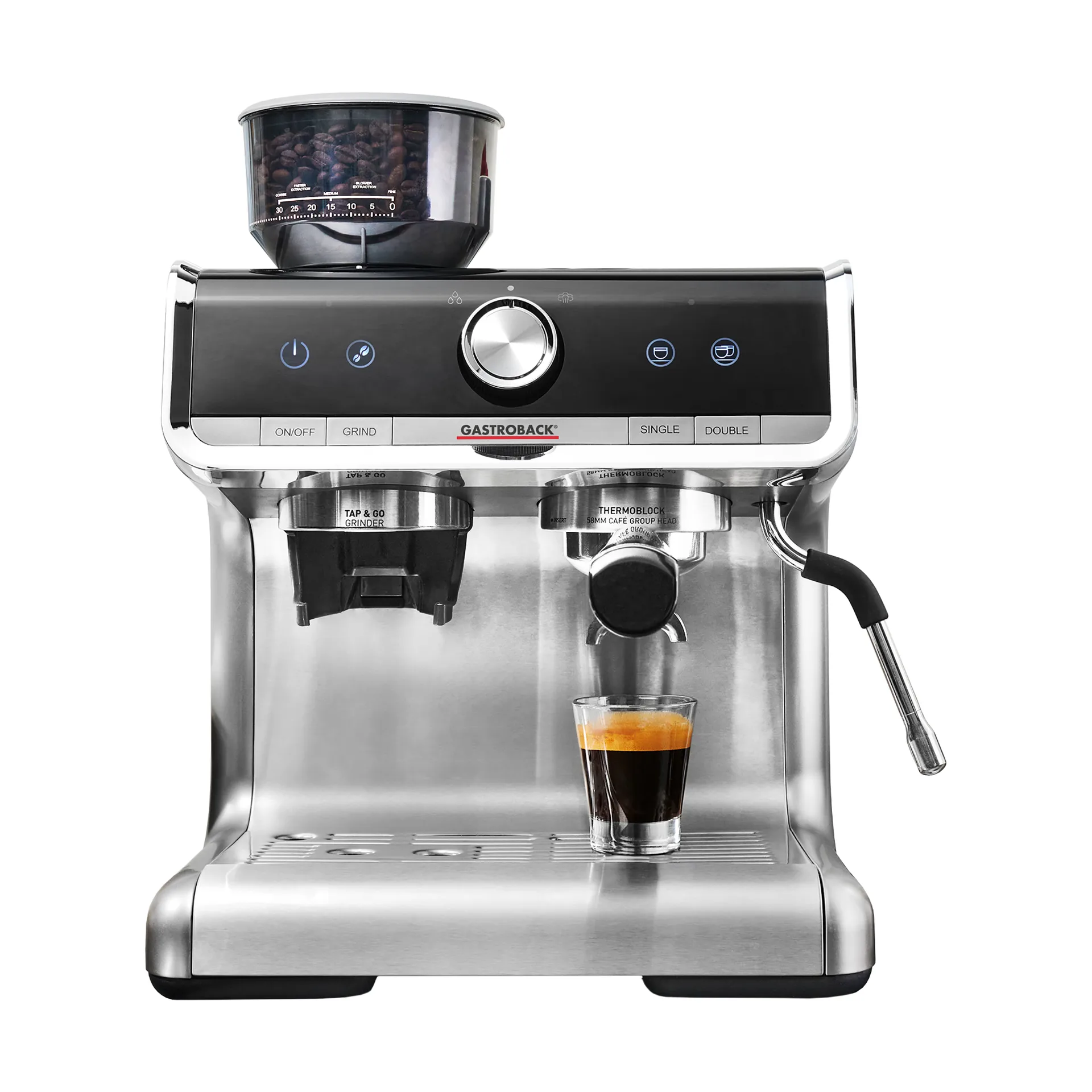 Gastroback Design 42616 barista máquina de espresso pro, Prateado Gastroback