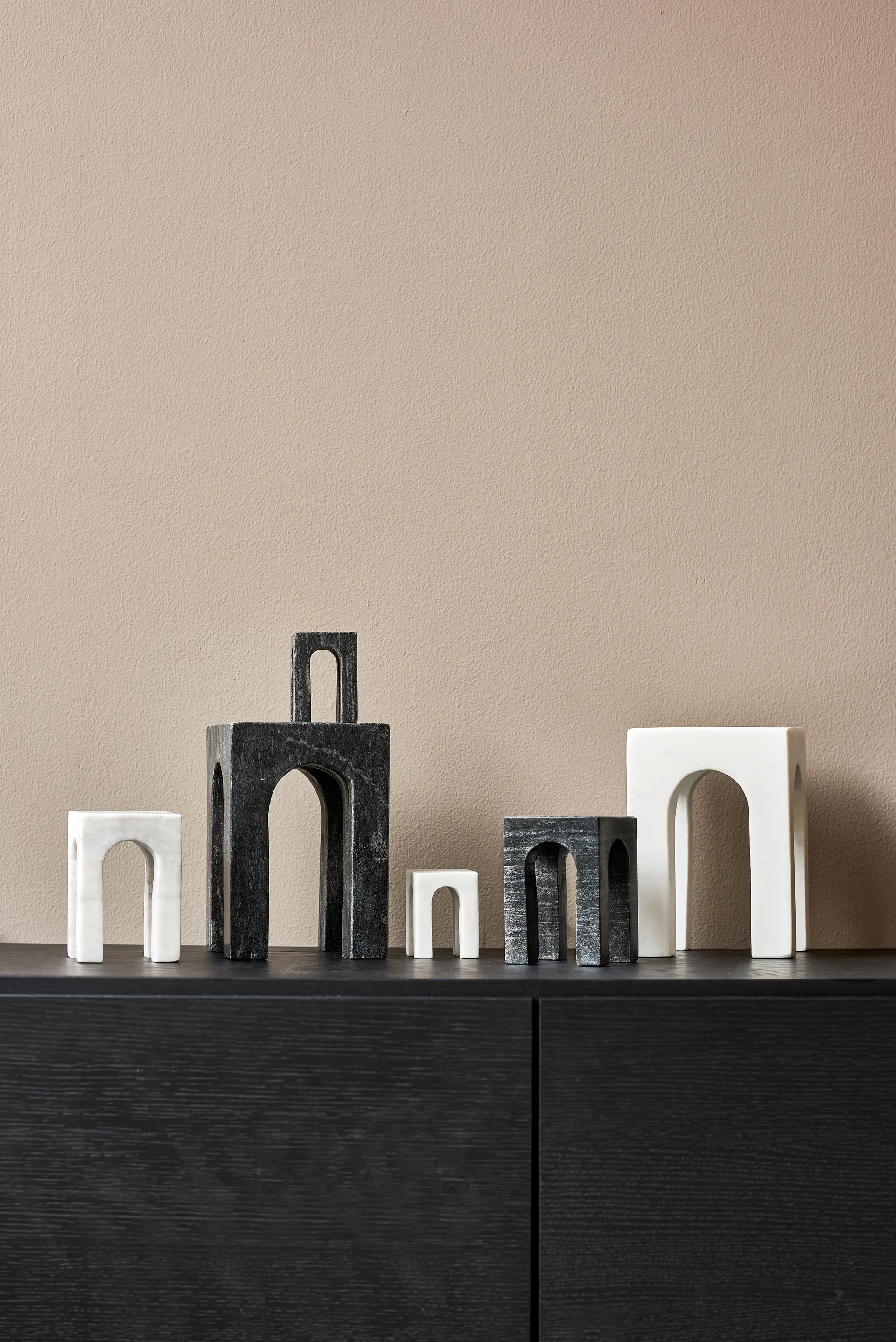 Apoio de livros Arkiv, 3 peças , Branco Gejst