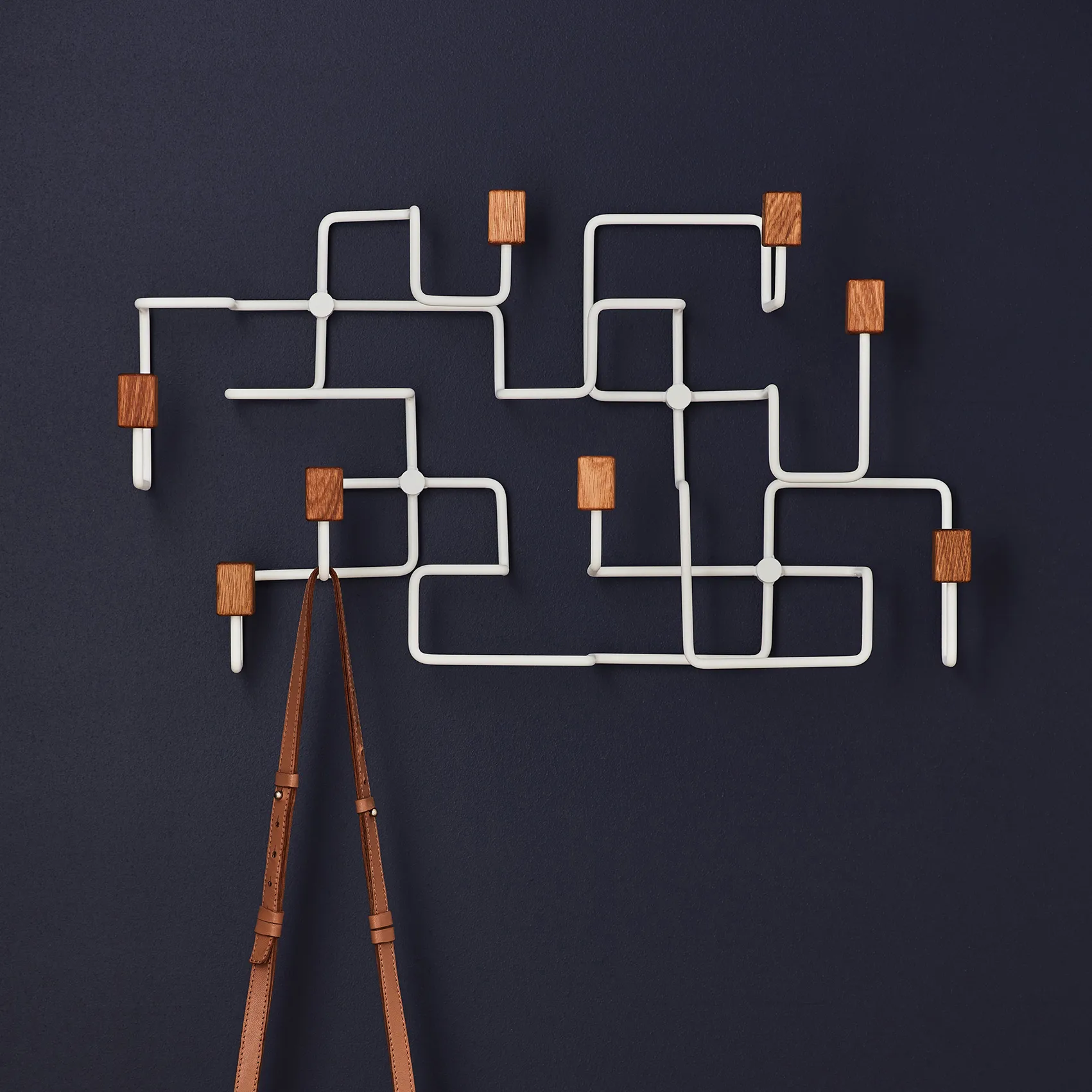 Cabide Underground, branco-carvalho Gejst