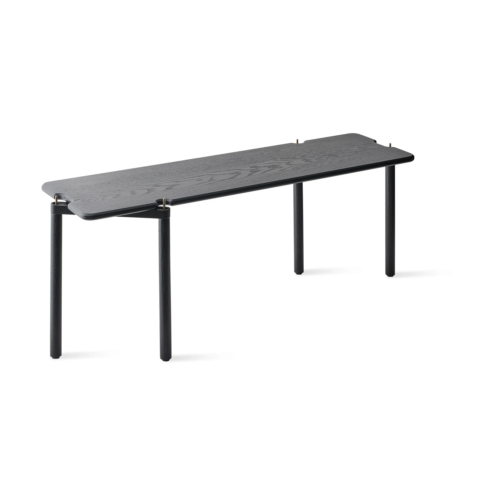  Estante 1 Prateleiras Invi módulo 2 , Madeira preta  Gejst