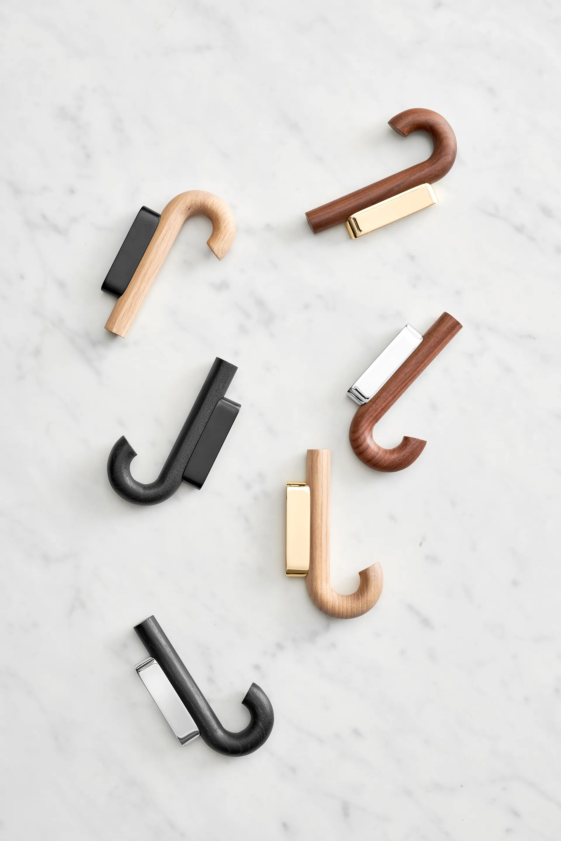 Hook gancho mini 13,3 cm , Carvalho-latão Gejst