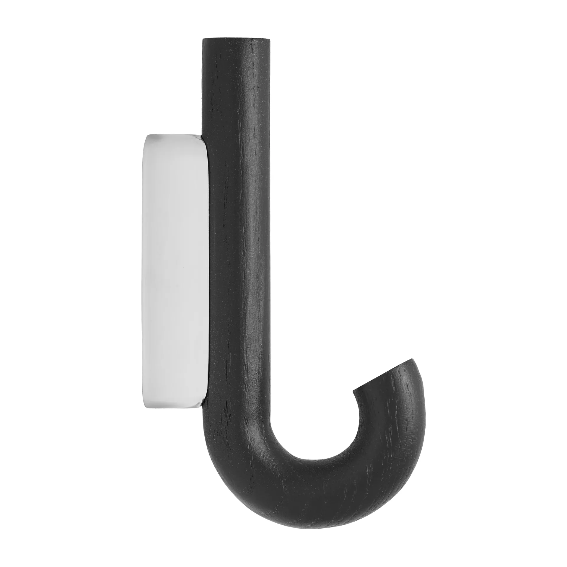 Hook gancho mini 13,3 cm , Carvalho preto-cromo Gejst
