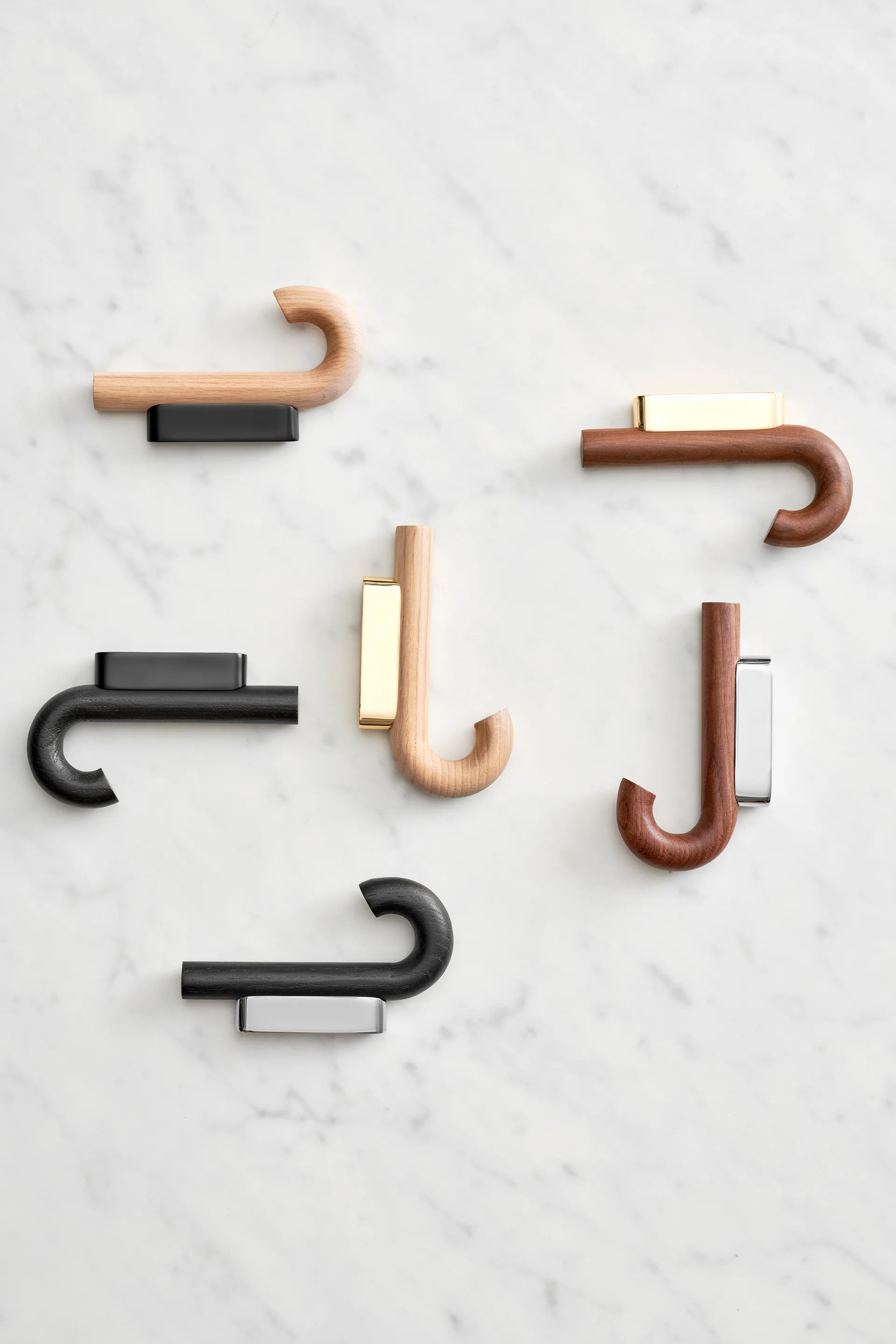 Hook gancho mini 13,3 cm , nogueira-cromo Gejst