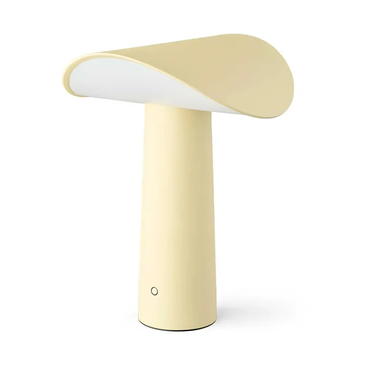 Lium candeeiro de mesa portátil 22,5 cm - Amarelo claro - Gejst