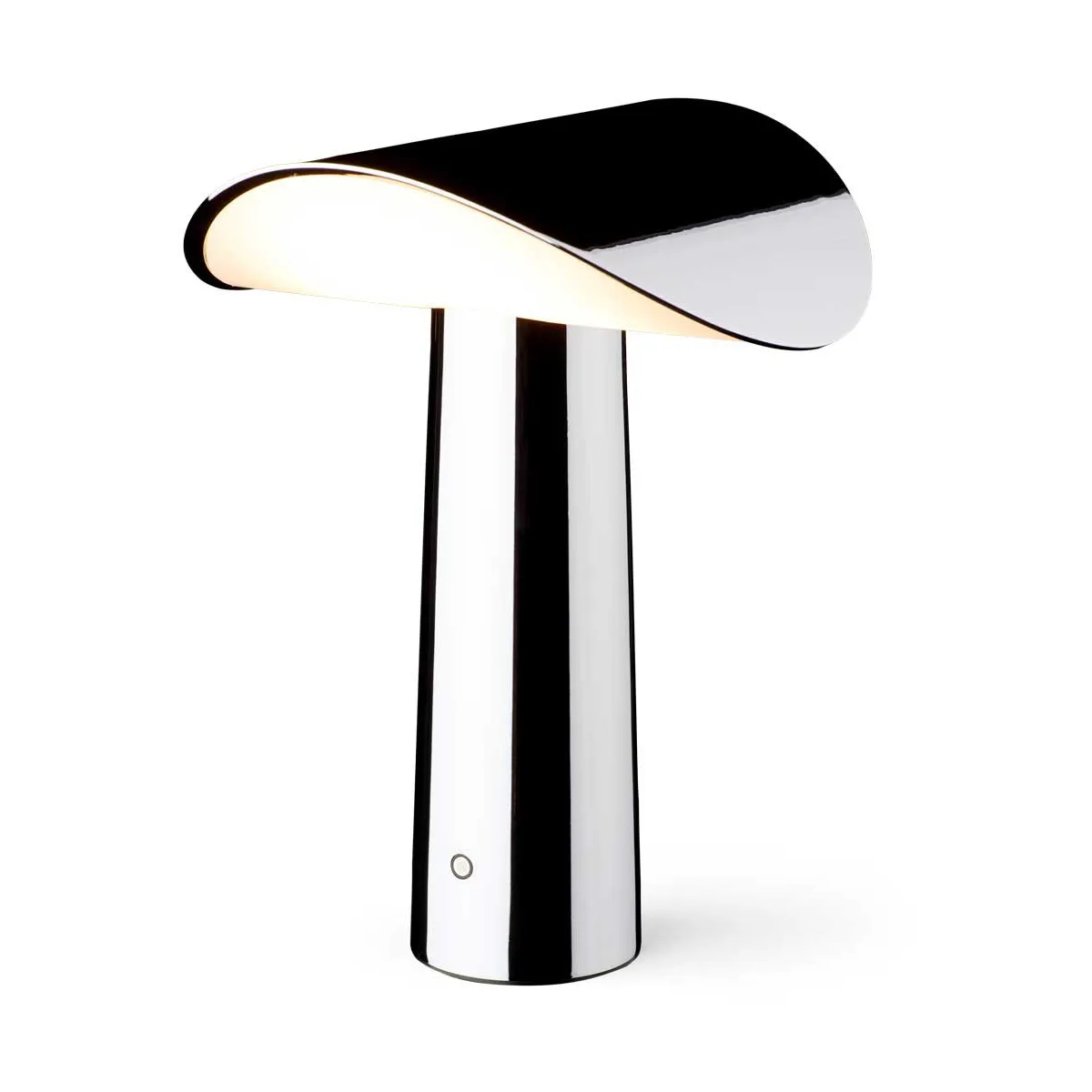 Lium candeeiro de mesa portátil 22,5 cm, Cromado Gejst