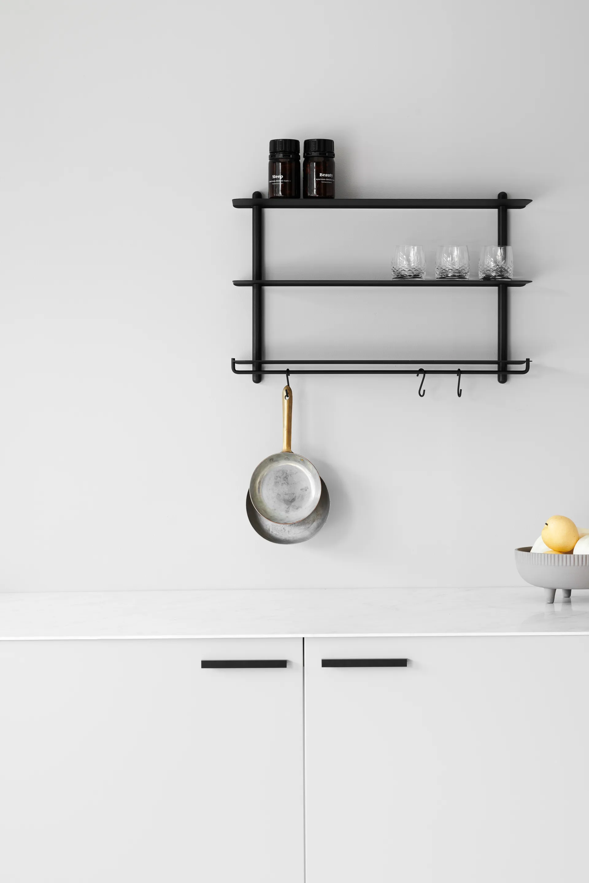 Nivo gancho para prateleira lote de 3, Preto Gejst