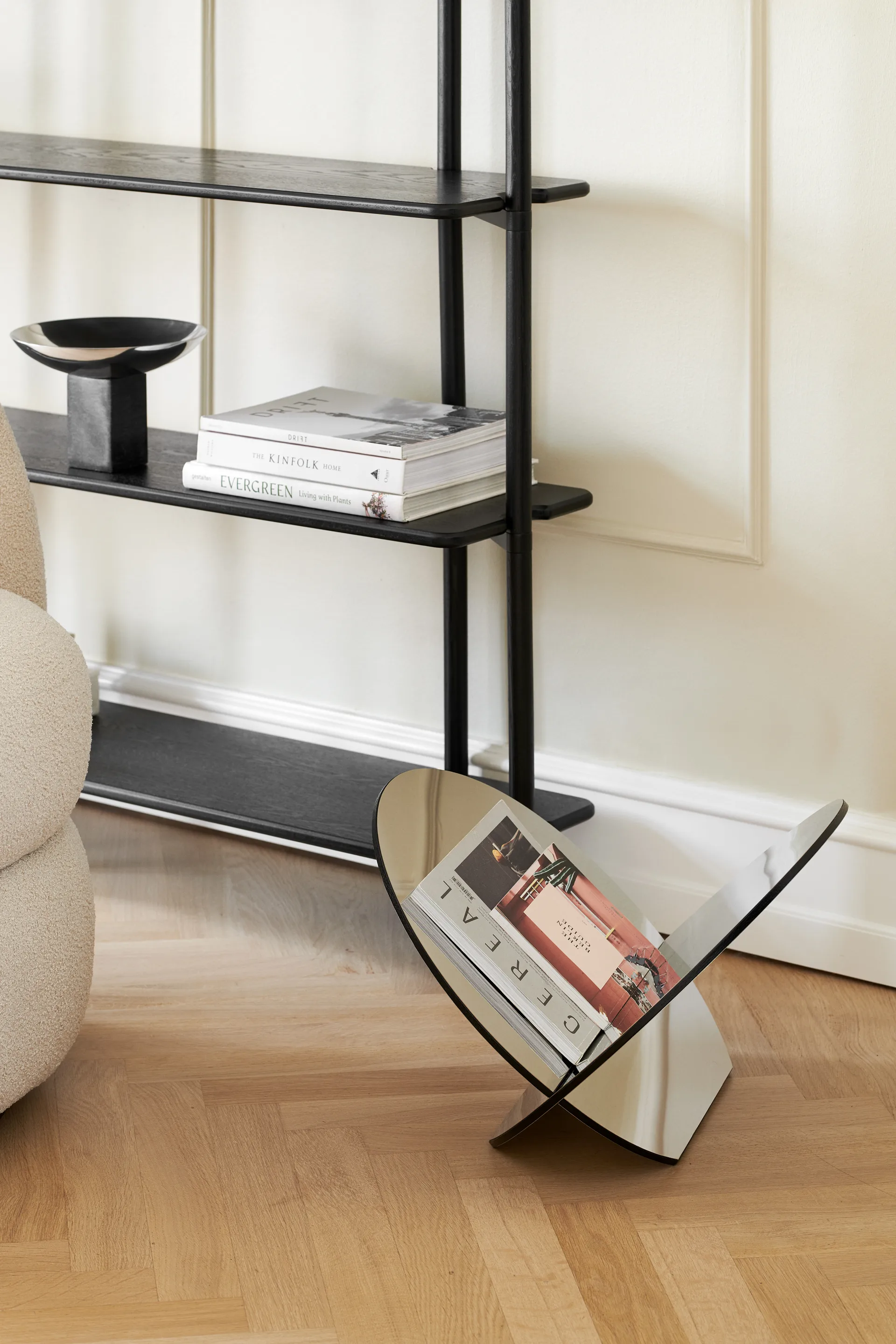 Porta revistas Silia , Aço inoxidável Gejst