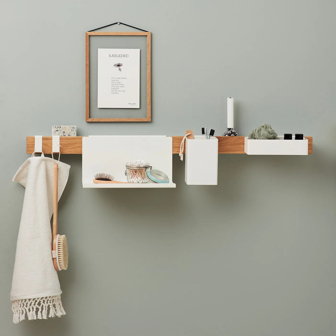 Prateleira Flex 21 cm, branco Gejst