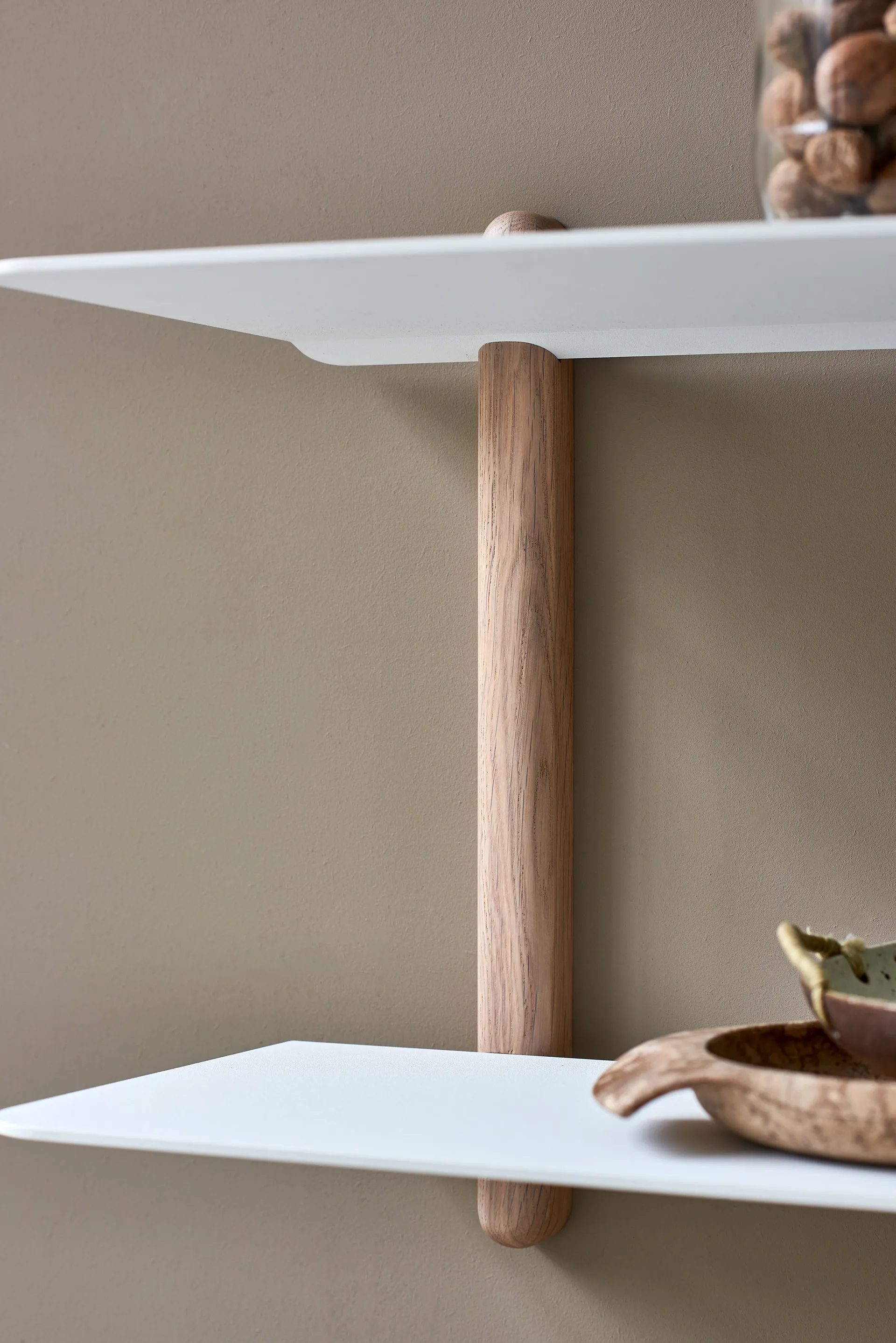 Prateleira grande Nivo F , Carvalho claro-branco  Gejst