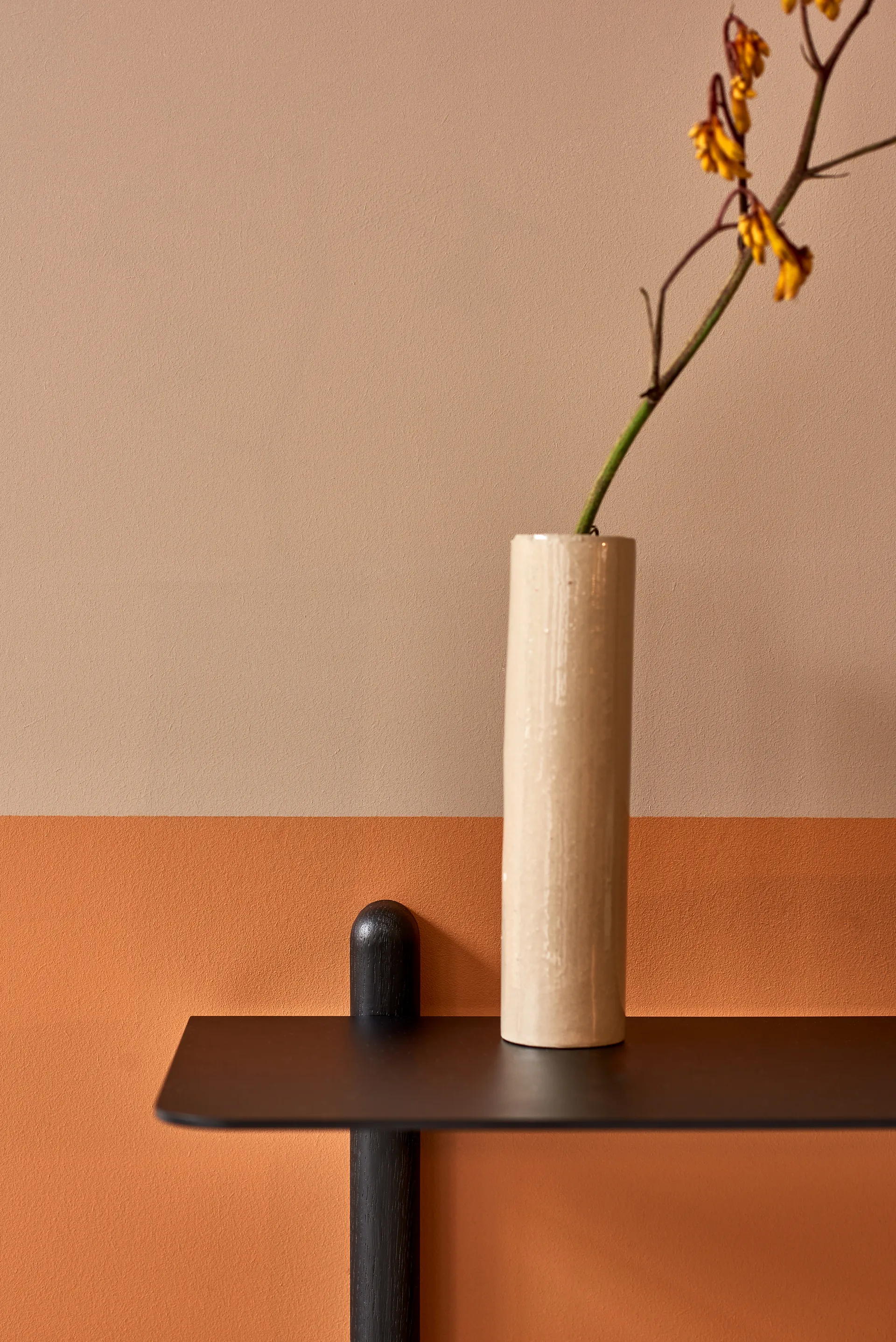 Prateleira grande Nivo F , Freixo manchada preta Gejst