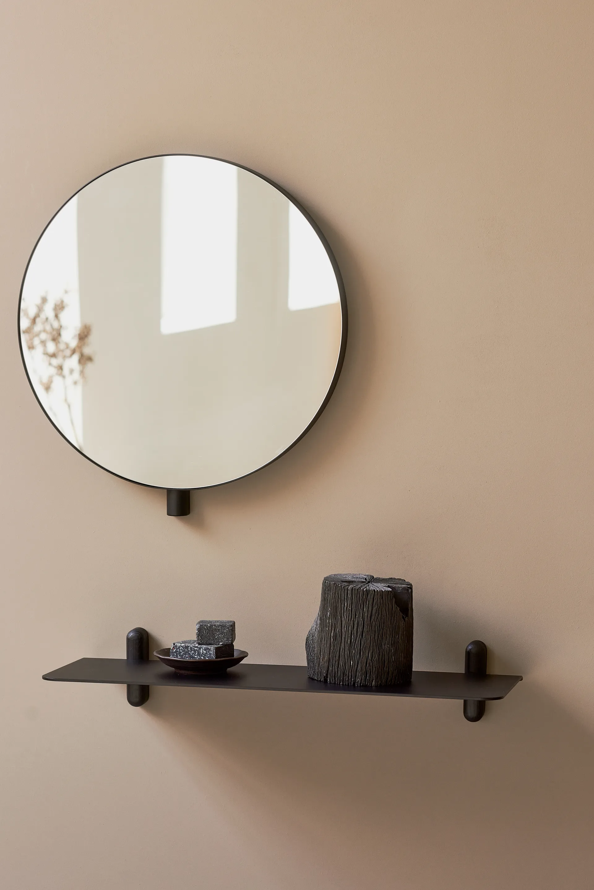 Prateleira grande Nivo G , Freixo manchada preta Gejst