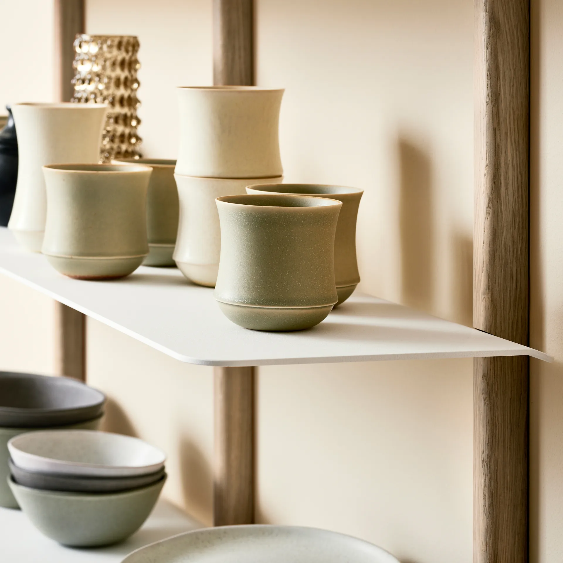 Prateleira Nivo D grande , Carvalho claro-branco Gejst