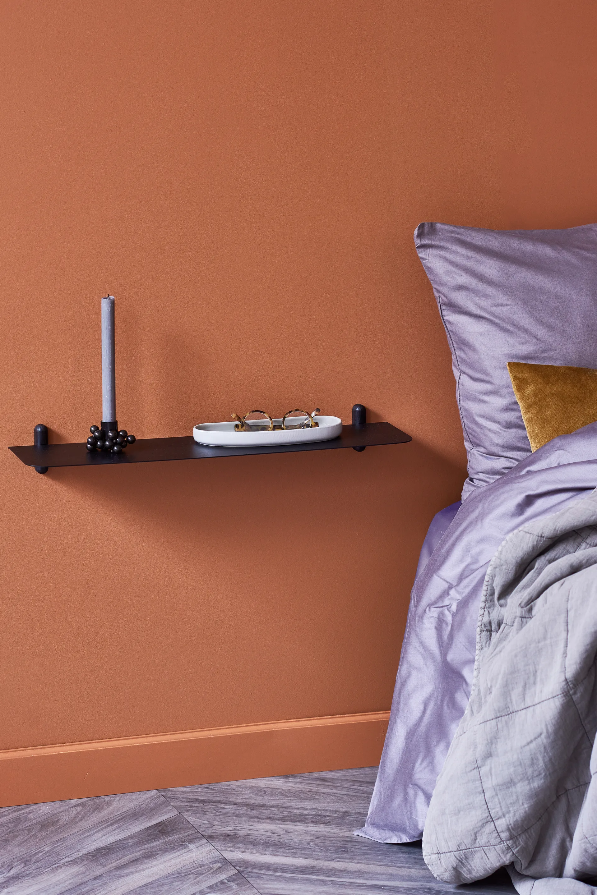 Prateleira Nivo G, Freixo tingido preto-preto Gejst