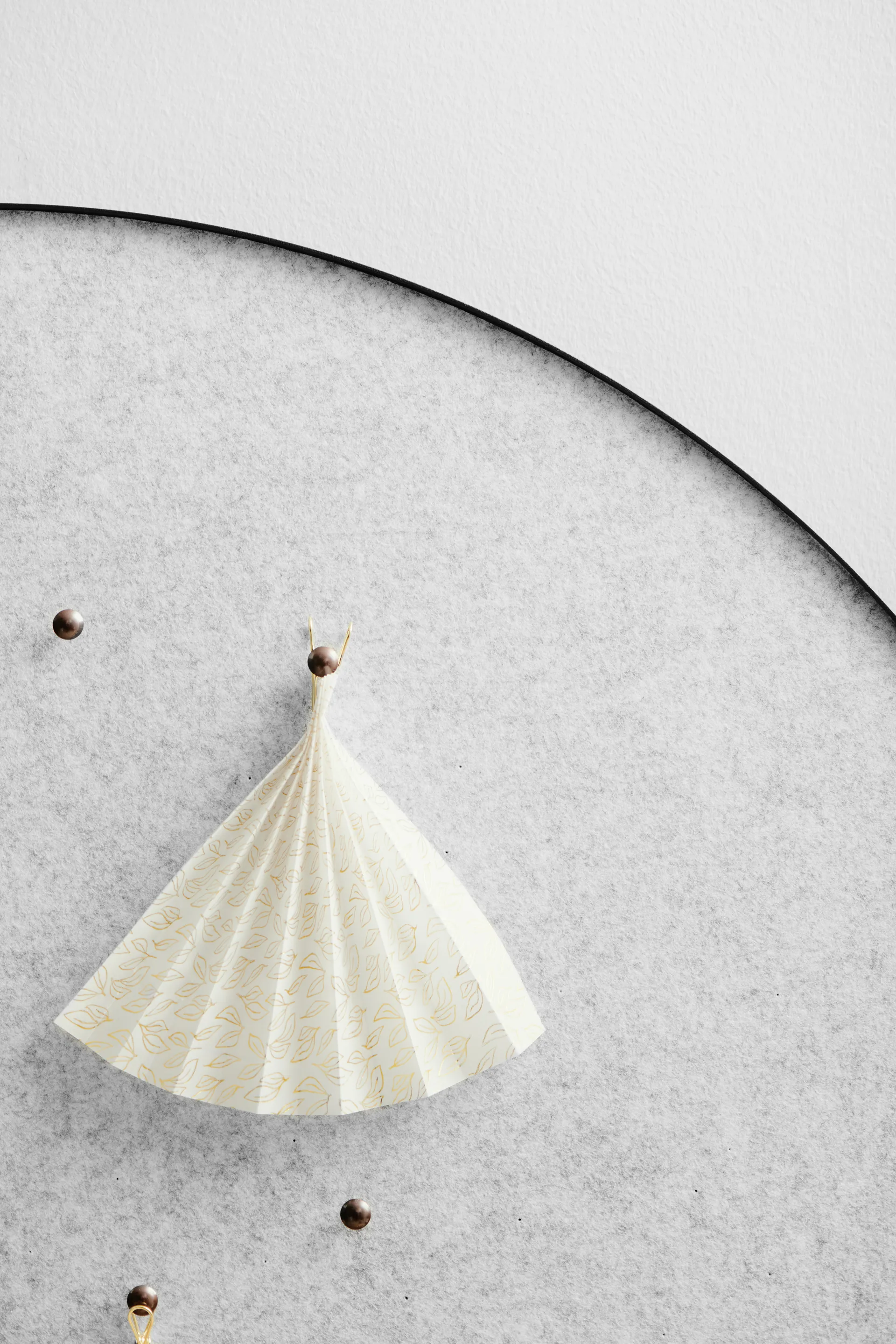 Retell quadro de avisos Ø80 cm, Cinzento claro  Gejst