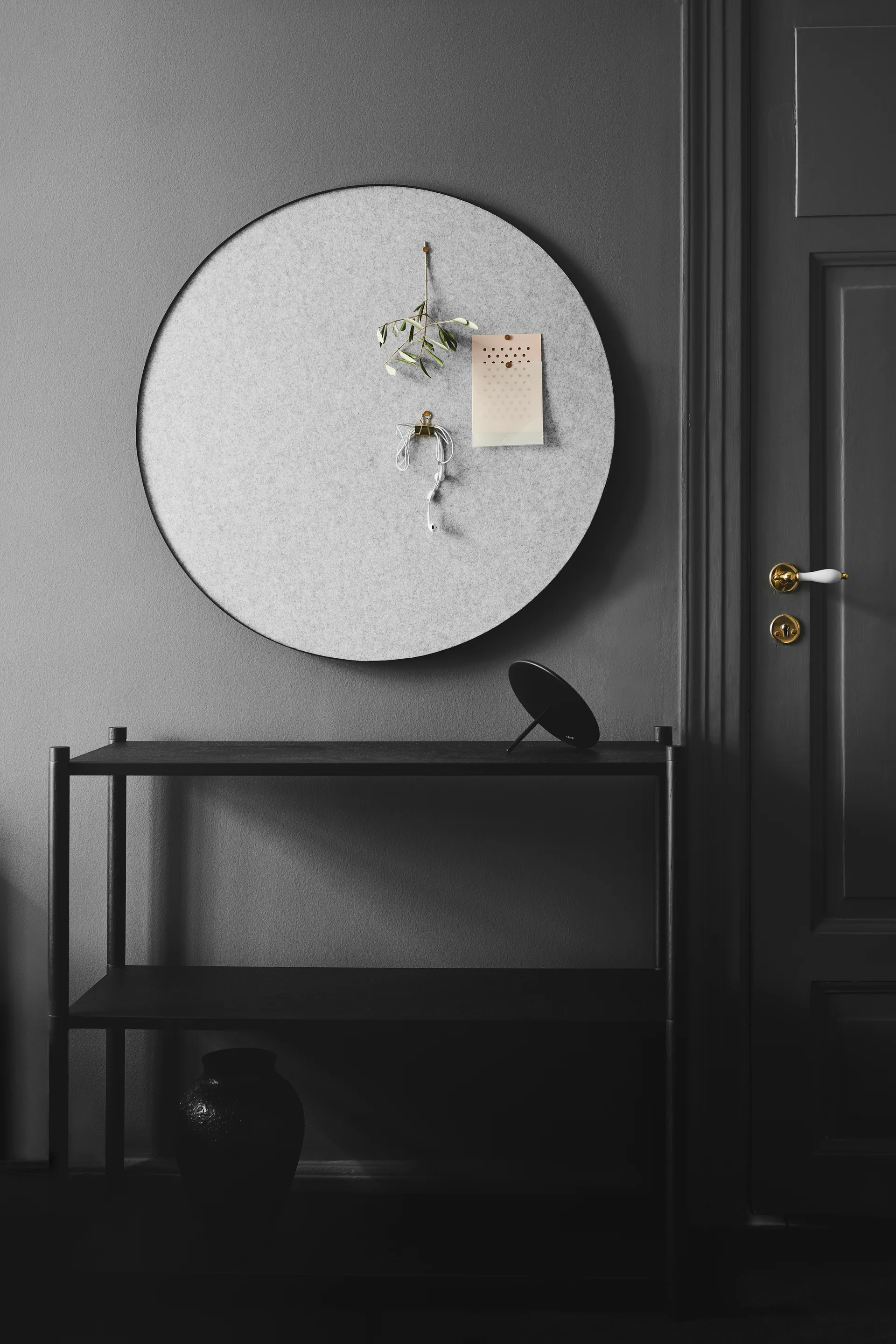 Retell quadro de avisos Ø80 cm, Cinzento claro  Gejst