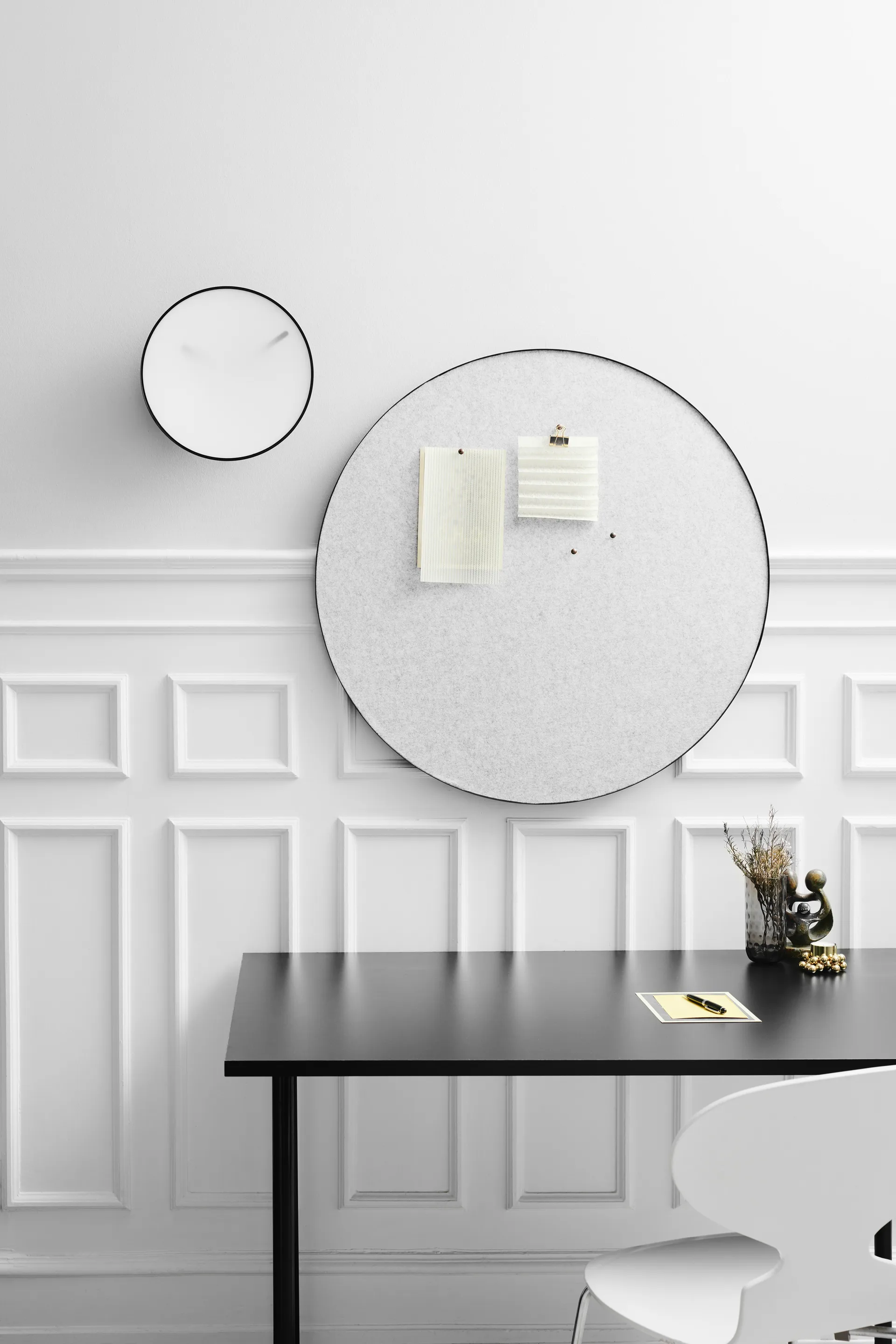 Retell quadro de avisos Ø80 cm, Cinzento claro  Gejst